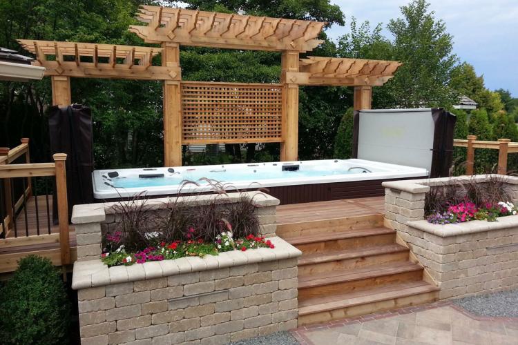 Swim Spa landscape example